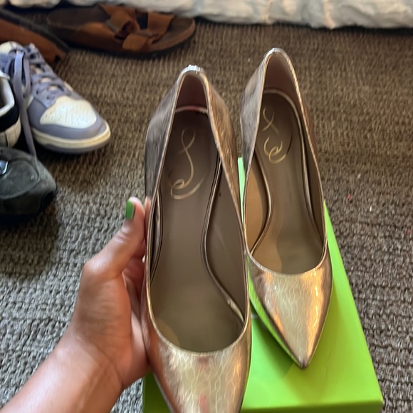 Hazel Gild Crack Sam Edelman stiletto heel - Picture 7 of 8